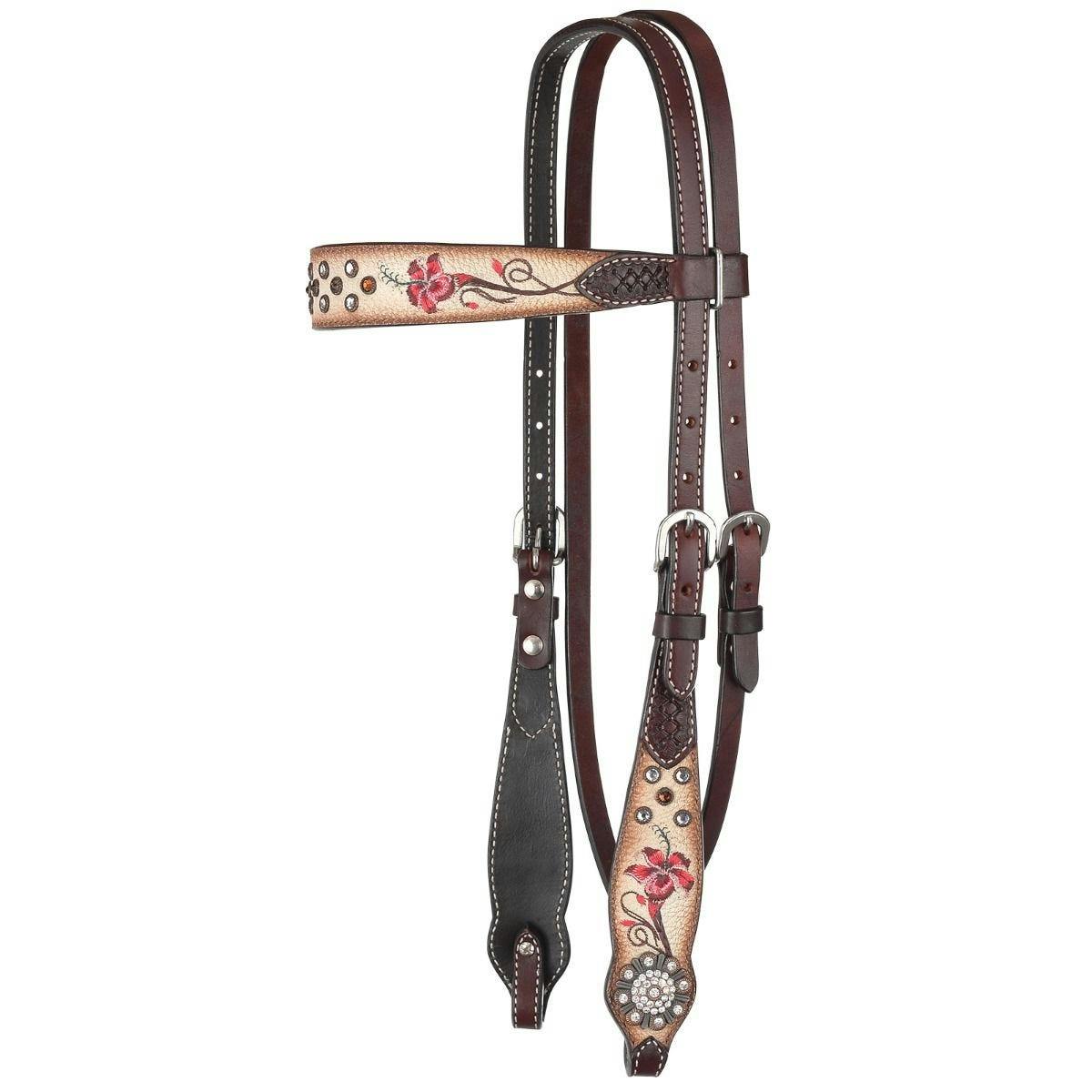 Fire Lily Browband Headstall