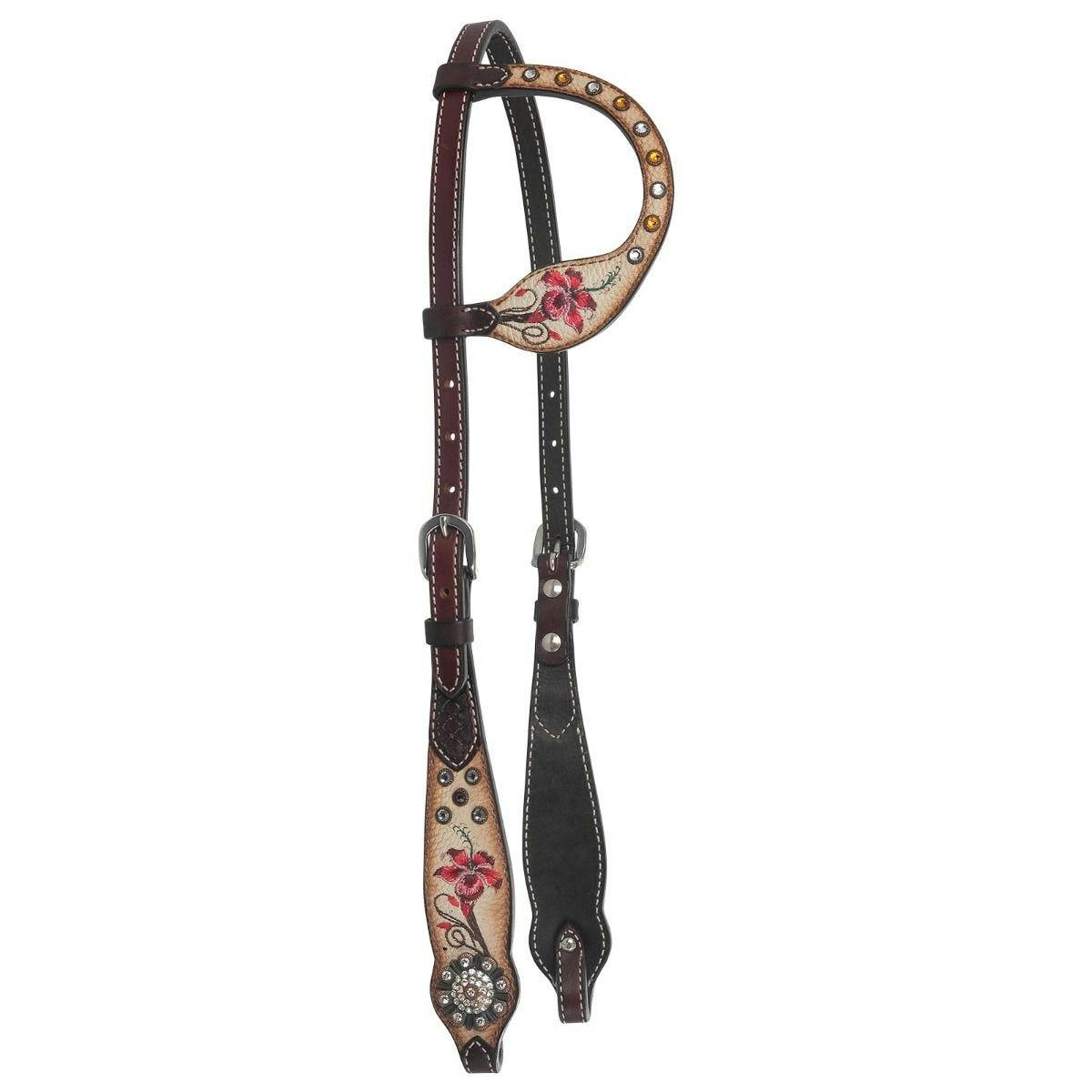 Fire Lily One Ear Headstall